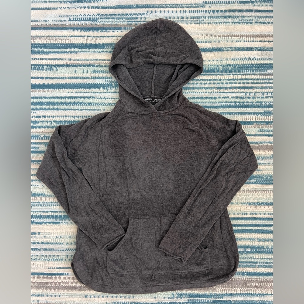 Barefoot Dreams Charcoal Hoodie- Cozychic Ultra Lite